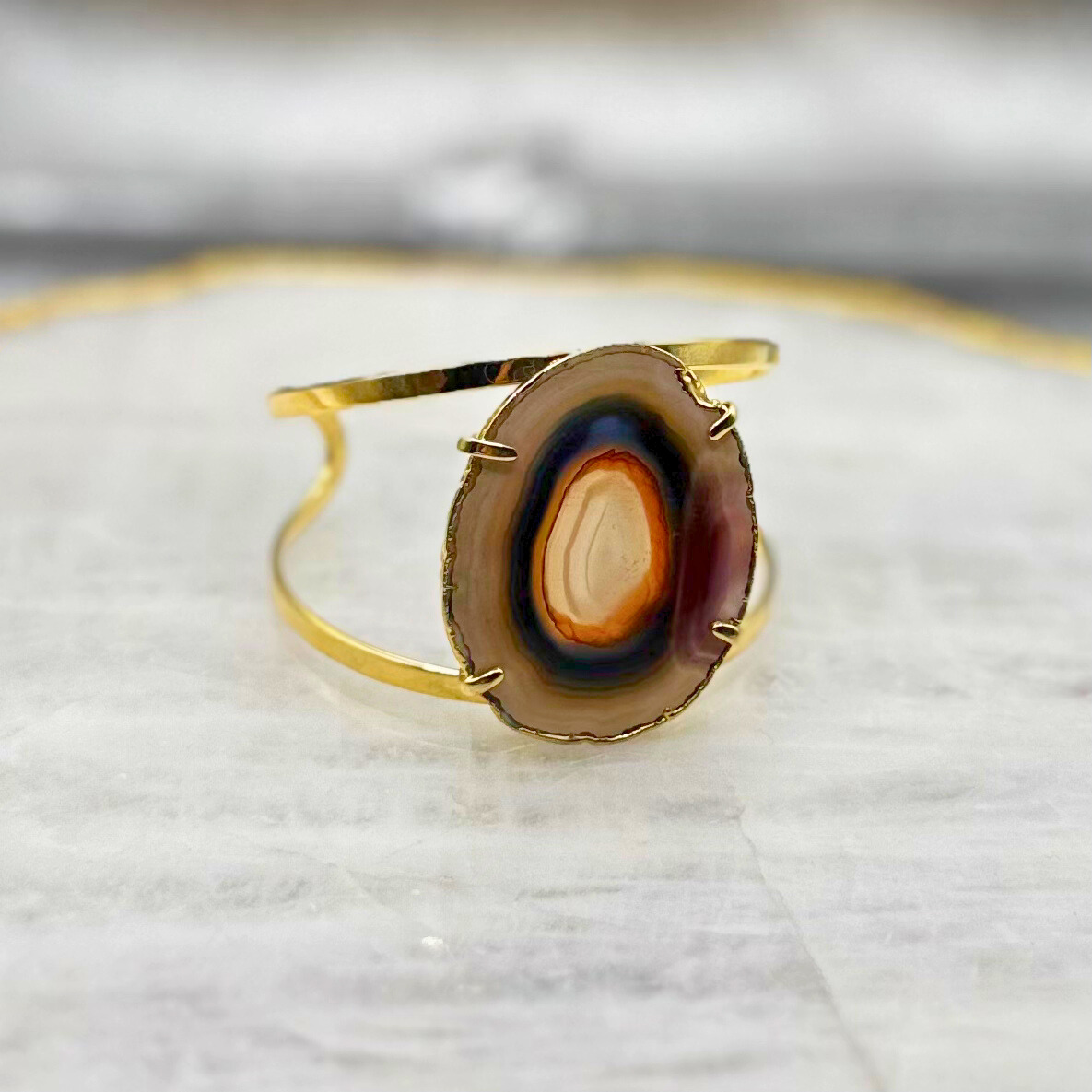 Βραχιόλι με Γεώδη Αχάτη 