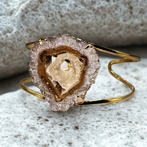 Βραχιόλι με σταλακτίτη αμέθυστου 