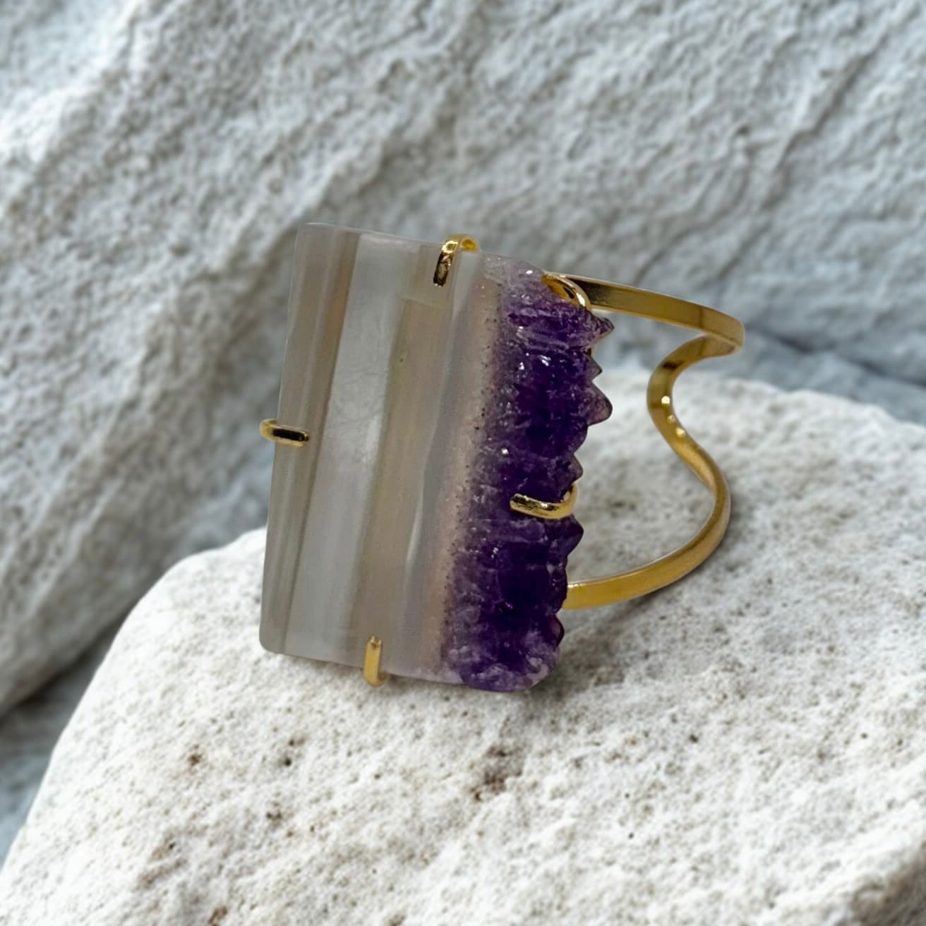 Βραχιόλι με Αμέθυστο Ουρουγουάης 