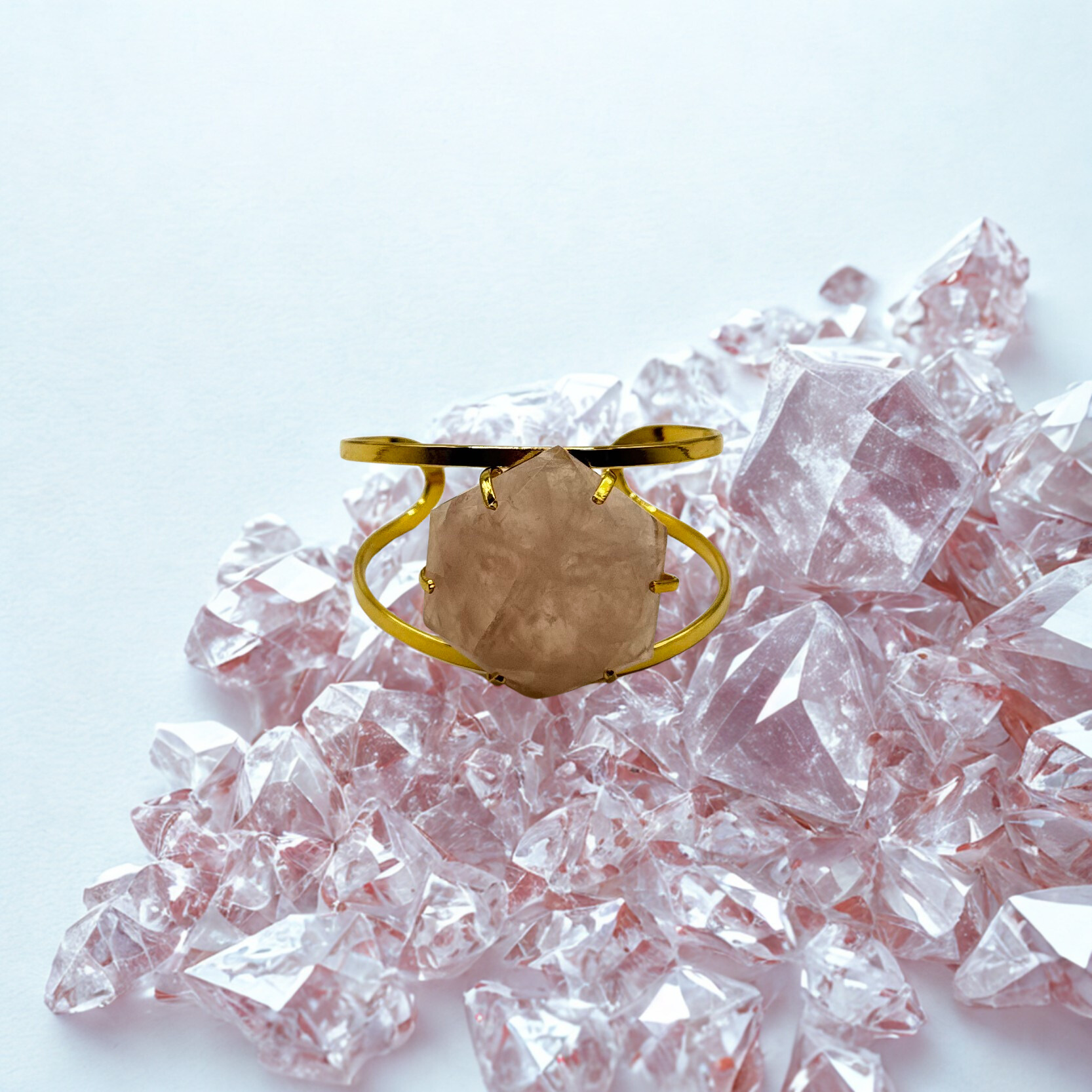 Bracciale con Quarzo Rosa