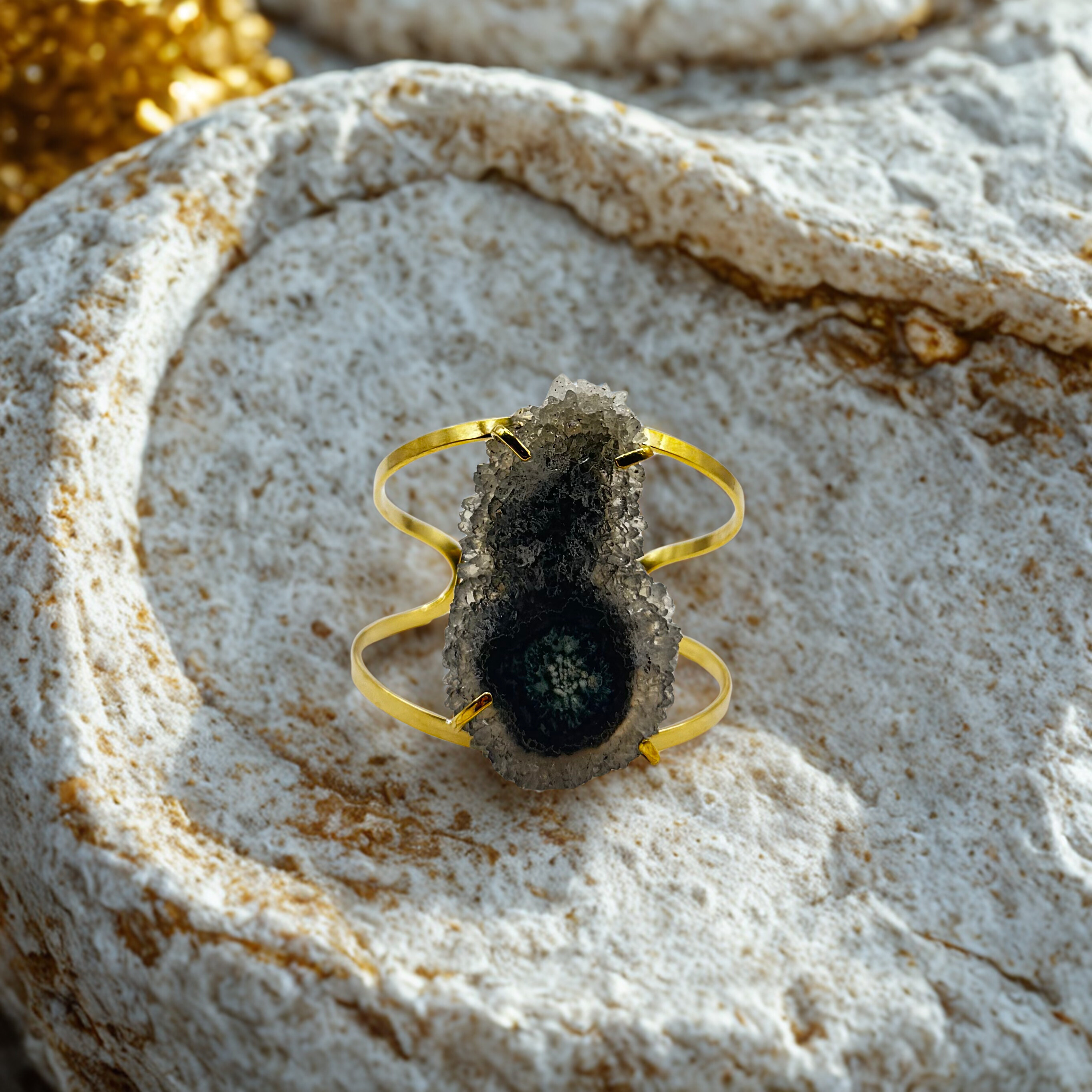 Bracciale con stalattite di ametista