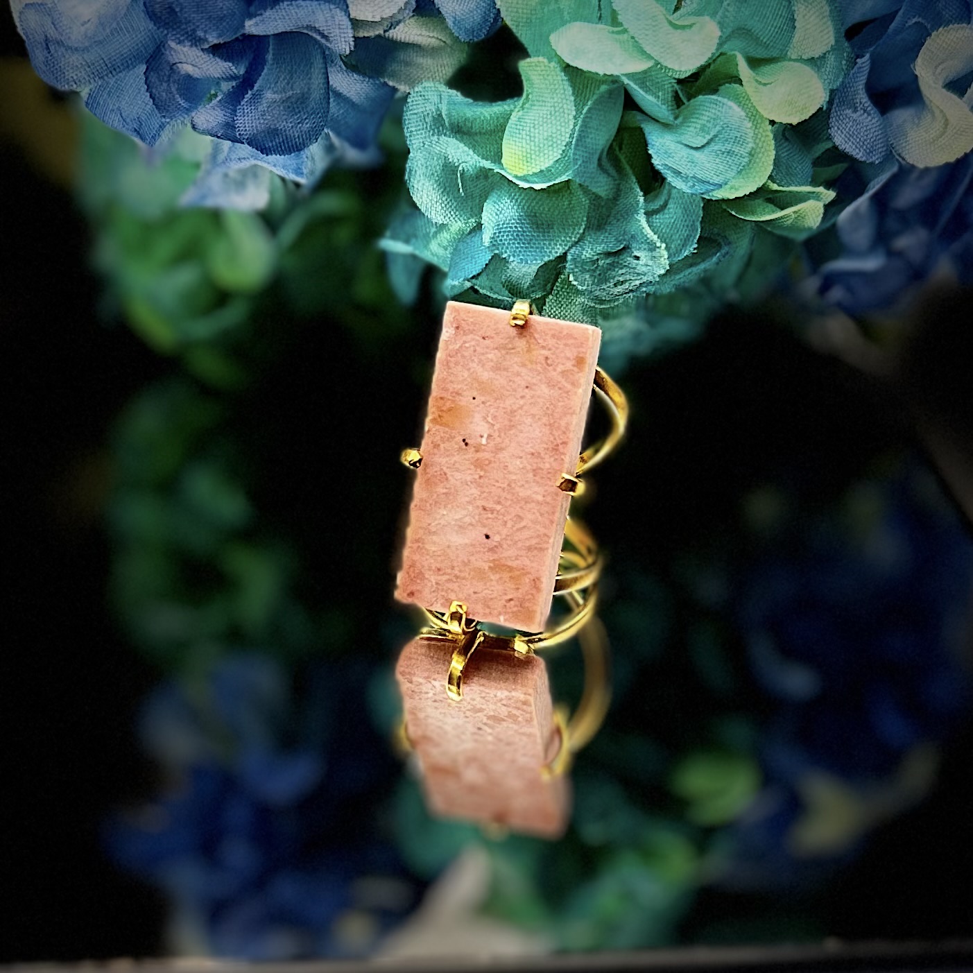 Δαχτυλίδι με χαλαζία φράουλα 