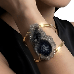 Bracelet with Stalactite of Amethyst