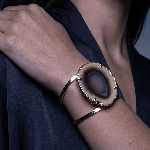 Bracelet with Agate Geode