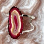 Βραχιόλι με Φούξια Γεώδη Αχάτη 