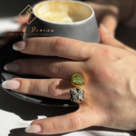 Δαχτυλίδι με Πυρίτη και Περίδοτο