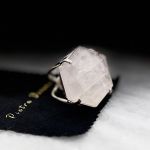 Δαχτυλίδι με ροζ χαλαζία 