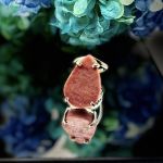 Δαχτυλίδι με χαλαζία φράουλα 