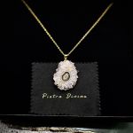 Κολιέ με σταλακτίτη αμέθυστου 