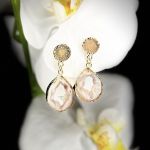 Σκουλαρίκια με γεώδη αχάτη και Druzy 