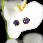 Σκουλαρίκια με αμέθυστο 