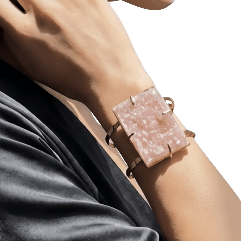 Φωτογραφία από Βραχιόλι με Ροζ Αμέθυστο 