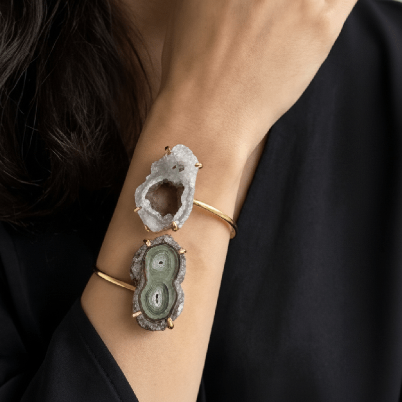 Φωτογραφία από Βραχιόλι με Σταλακτίτη Αμέθυστου 