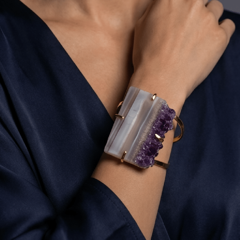 Φωτογραφία από Βραχιόλι με Αμέθυστο Ουρουγουάης 