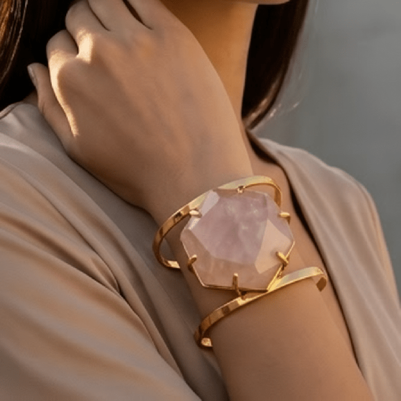 Φωτογραφία από Βραχιόλι με Ροζ Χαλαζία