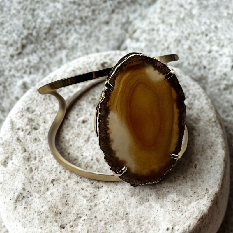 Φωτογραφία από Βραχιόλι με Γεώδη Αχάτη 