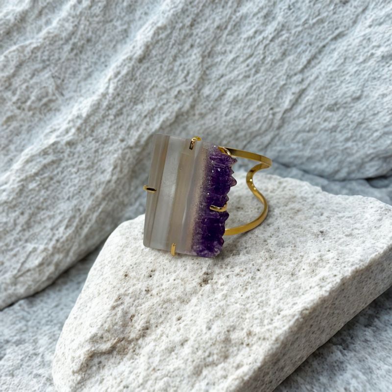 Φωτογραφία από Βραχιόλι με Αμέθυστο Ουρουγουάης 