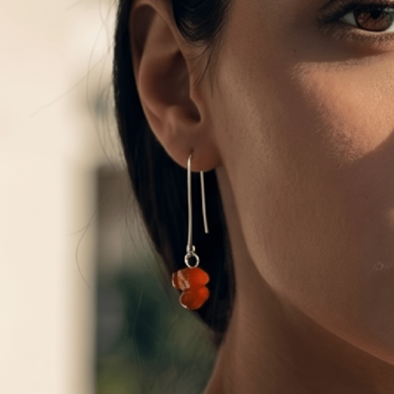 Φωτογραφία από Σκουλαρίκια με Καρνεόλη 