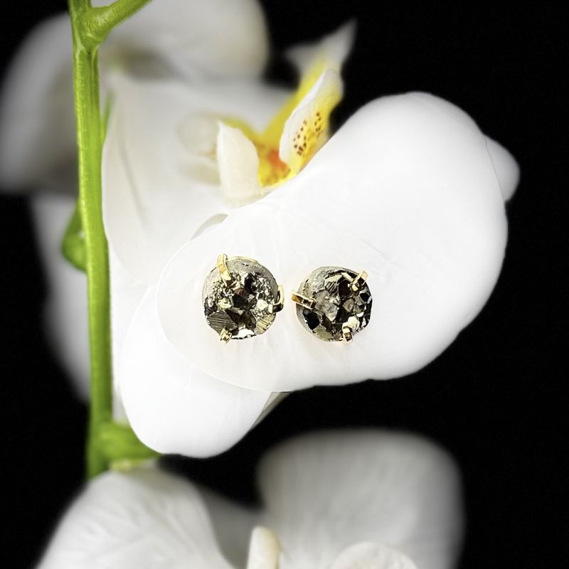 Φωτογραφία από Σκουλαρίκια με πυρίτη 