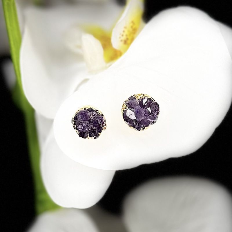 Φωτογραφία από Σκουλαρίκια με αμέθυστο 